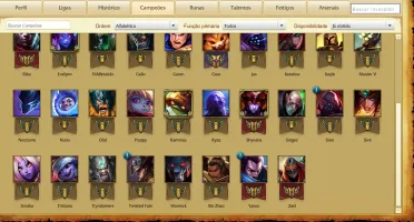 CONTA LOL GOLD V - 38 CAMPEÕES - 7 SKINS