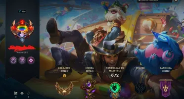 Conta de lol mais de 400 skins ouro 1