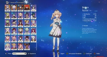AR 55 - Wanderer, Nahida, Nillou, Cyno e mais