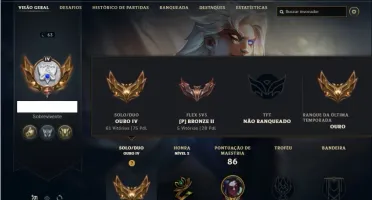 Conta ouro 4 com 45 Champs e 15 Skins + 1 Prestigio do Kayn