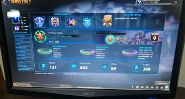 CONTA SMITE - 4 SKINS T5 ( THOR, ANUBIS, CTHULHU e IZANAMI)