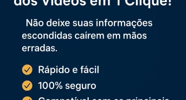 Programa para remover metados dos videos e direitos autorais