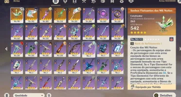 9 Personagens 5* + 6 Armas + BIS + GARANTIDO