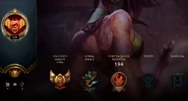 Lol Gold 4 4k De Essência 70 Campeões Skins Legado nivel 105