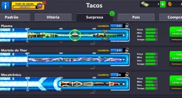 Conta 8 ball pool 10 lendarias