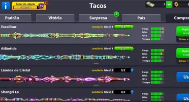 Conta 8 ball pool 10 lendarias