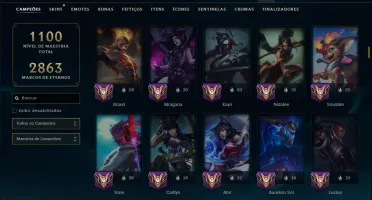 Esmeralda 4 com TODOS os Champs e 395 Skins +2 Raras