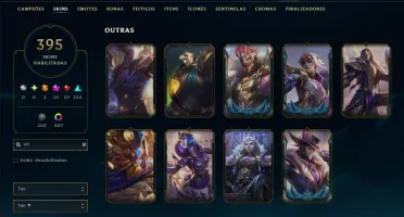 Esmeralda 4 com TODOS os Champs e 395 Skins +2 Raras