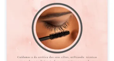 extensão de cílios com nossos templates editáveis no Canva!