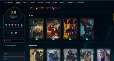 Conta Lol - Janna Vitoriosa - Riot Singed