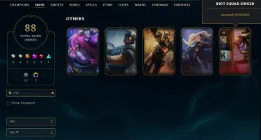 Conta Lol - Janna Vitoriosa - Riot Singed