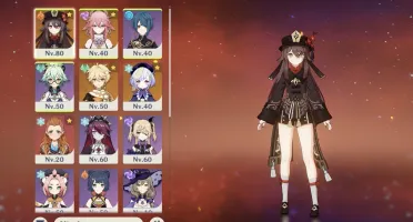Ar41. Hutao + báculo de homa, Yae miko + atlas, 2 elegia,
