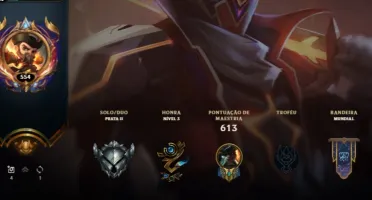 Conta de lol lvl 554 163 skins