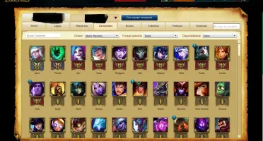 Conta LOL - Gold IV - Skins Vitoriosas / 30 Skins / 92 Champ