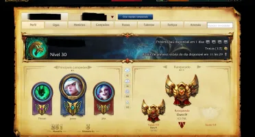 Conta LOL - Gold IV - Skins Vitoriosas / 30 Skins / 92 Champ