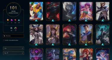 Skins Irelia e Evelynn de prestígio.