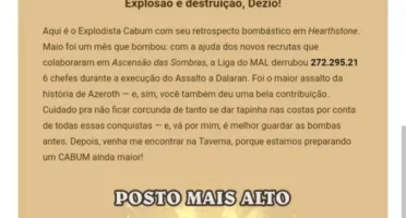 Conta hearthstone foco padrão