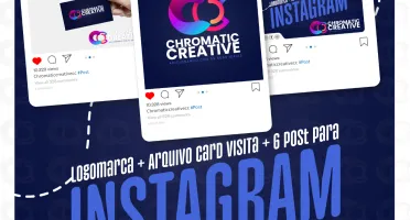 Logotipo + Arquivo de Cartão de Visita + 6 post para Insta