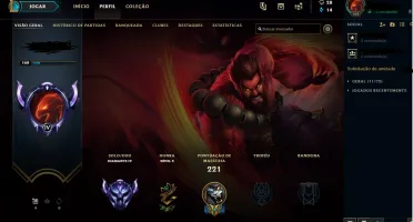 Conta de LOL D4 - S7 - 91 Champions - 115 Skins