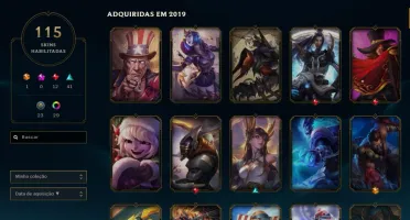 Conta de LOL D4 - S7 - 91 Champions - 115 Skins