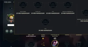 Unranked com 45 Champs e 54 Skins