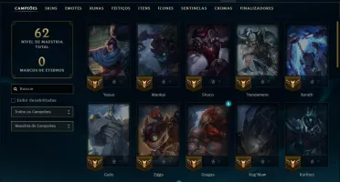 Unranked com 45 Champs e 54 Skins