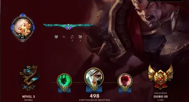 Conta League of legends gold 3. borda de platina 4