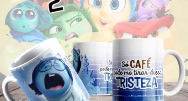 Sublimação Divertidamente 2 - Canecas Exclusivas