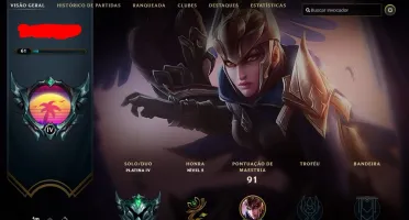 conta league of legends platina