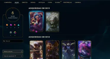 conta league of legends platina