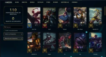 Conta prata 1 com 69 Champs e 28 Skins