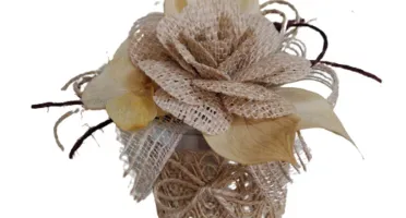Mini Arranjo com Flor de Juta