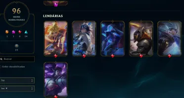 CONTA LOL - LVL 186 - 148 Champions - 96 Skins - FULL ACESSO