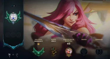Conta League Of Legends Esmeralda 4 Ganhando 27 a 35 Pdl