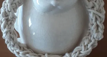 Choker de Crochê em Cordão de Algodão