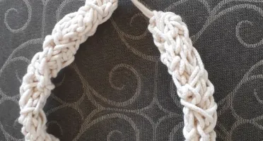 Choker de Crochê em Cordão de Algodão