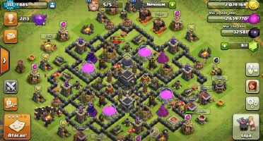 Clash of Clans - CV 09 barato e com TROCA DE NOME