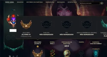 Conta ouro 4 com TODOS os champs e 270 Skins + 1 RARA