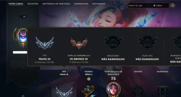 Unranked com 50 Champs e 6 Skins