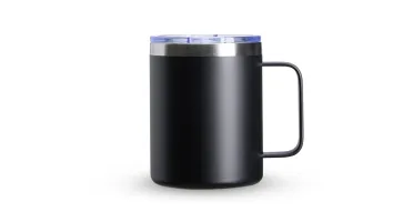 Caneca Térmica Preta 350 ml com Tampa