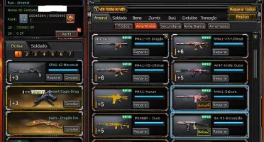 CONTA DE CROSSFIRE 34 M.N E 27 VIPS + M4A1 SAKURA (MT RARA)
