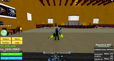 Conta blox fruits level max com CDK e kitsune