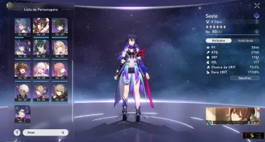 🔴Conta Brabissima Honkai Star Rail Com varios 5 estrelas🔴✨
