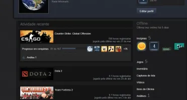 conta steam cs go prime ouro 4