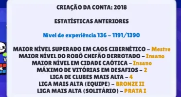 Conta Og 2018 • 38K Troféus • Shelly Estelar ⭐