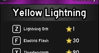 Blox Fruits Venda Yellow Lightning