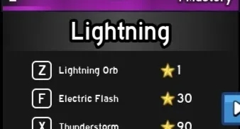 Blox Fruits Venda Yellow Lightning