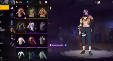 Conta Free fire com skin do kakashi é muito mais!!!