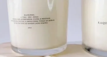 Vela Perfumada Personalizada Padrinhos 265ml