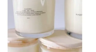 Vela Perfumada Personalizada Padrinhos 265ml